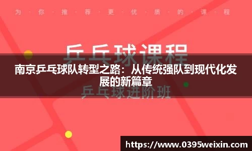 南京乒乓球队转型之路：从传统强队到现代化发展的新篇章
