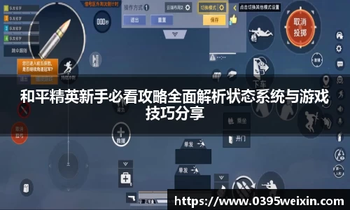 和平精英新手必看攻略全面解析状态系统与游戏技巧分享