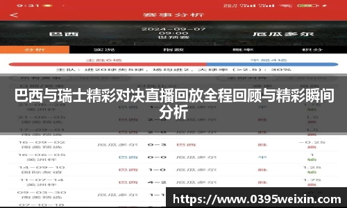 巴西与瑞士精彩对决直播回放全程回顾与精彩瞬间分析